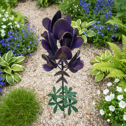 🔥Limited-time 50% off🌷Bluebonnet Lupine Metal Garden Stake, Rustic Outdoor Flower Sculpture for Lawn, Patio & Landscape Border Decor