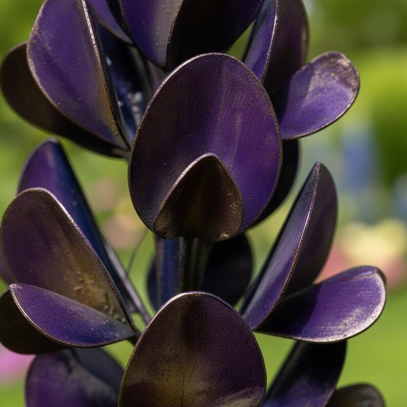 🔥Limited-time 50% off🌷Bluebonnet Lupine Metal Garden Stake, Rustic Outdoor Flower Sculpture for Lawn, Patio & Landscape Border Decor