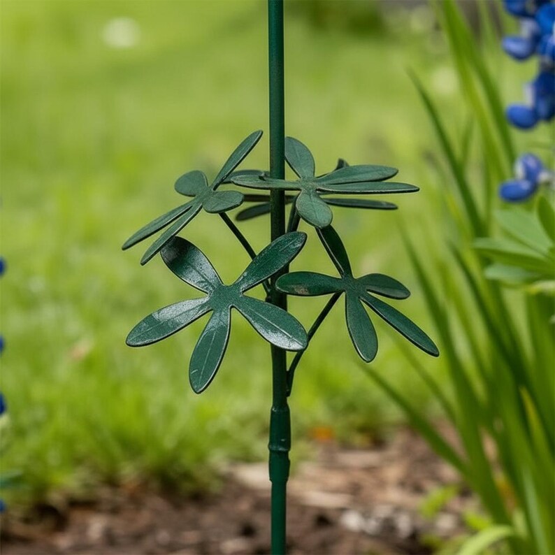 🔥Limited-time 50% off🌷Bluebonnet Lupine Metal Garden Stake, Rustic Outdoor Flower Sculpture for Lawn, Patio & Landscape Border Decor