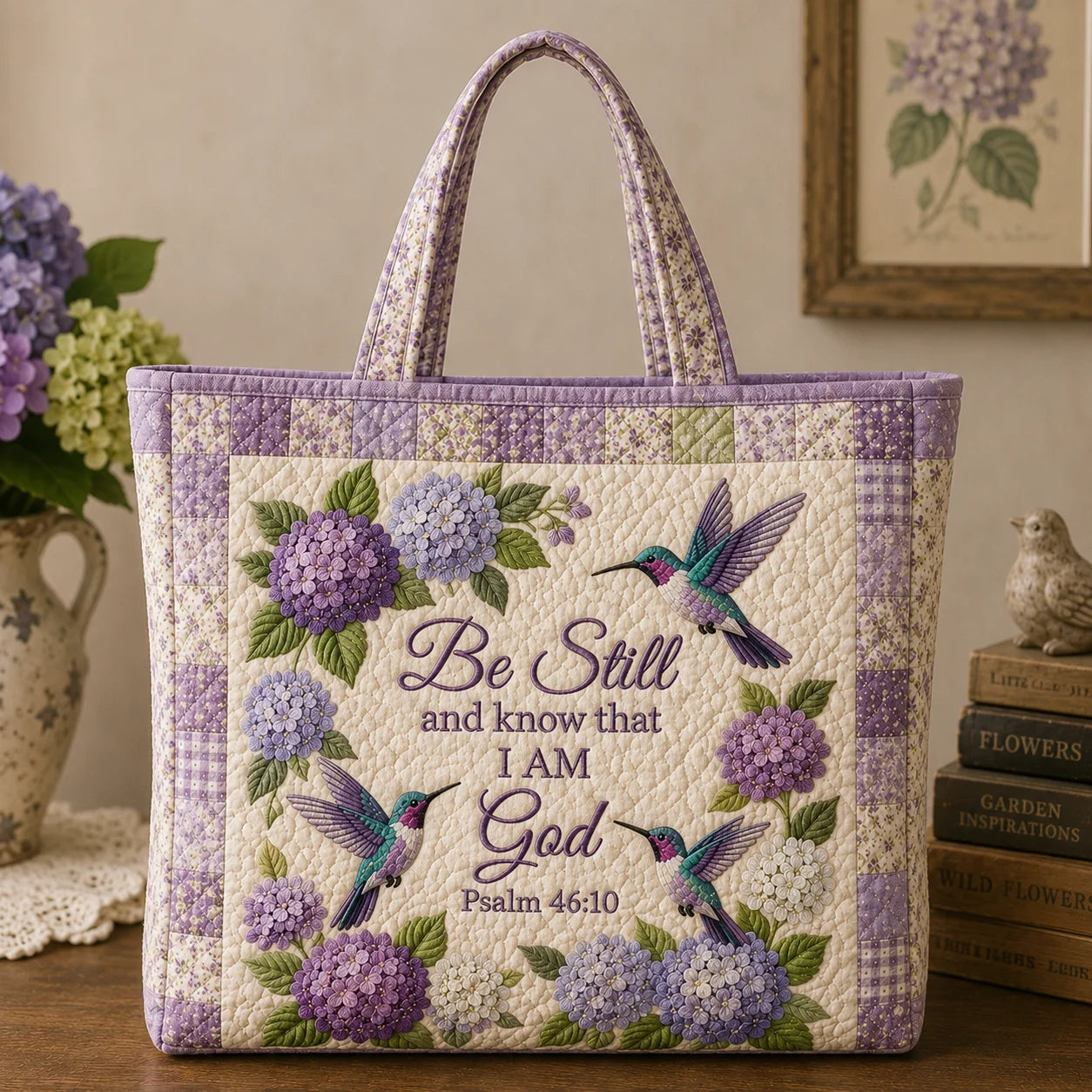 ✨Hot Sale 50% OFF✨Hydrangea Hummingbird Faith Bag