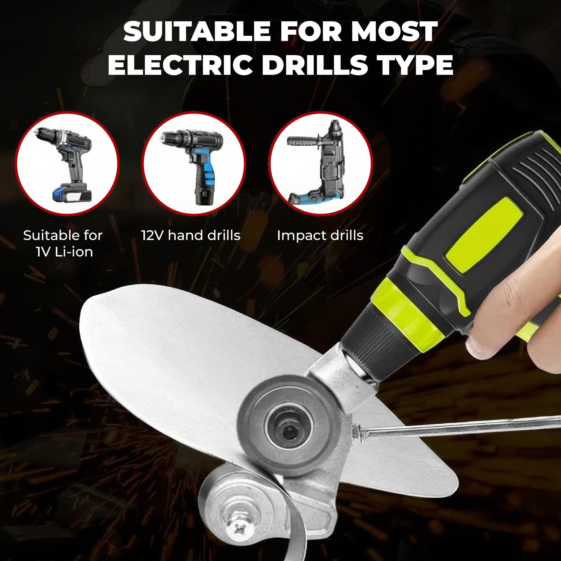 🎉 Hot Sale 49% OFF 🔥 Titanium Drill Nibbler – Sheet Metal Cutting Tool