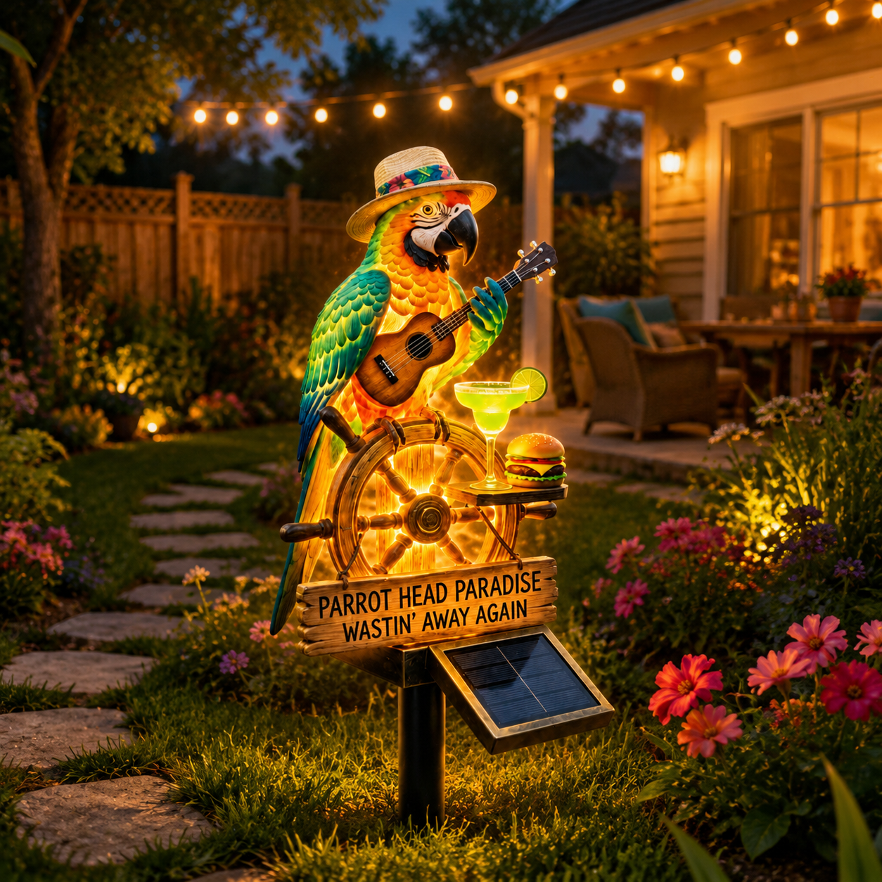 🔥Last Day 60% OFF🔥 - 🌴 Solar-Powered Parrot Garden Light – “Wastin' Away Again”