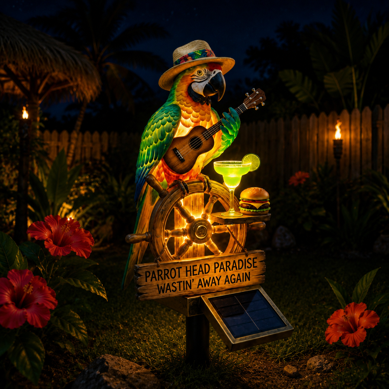 🔥Last Day 60% OFF🔥 - 🌴 Solar-Powered Parrot Garden Light – “Wastin' Away Again”