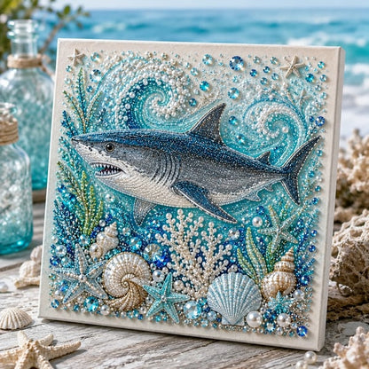 🌊🌊🔥 Last Day 50% OFF Big Sale - 🌊✨ Ocean Theme Pearl Art DIY Kit – Relaxing DIY Craft to Create Stunning Coastal Artwork