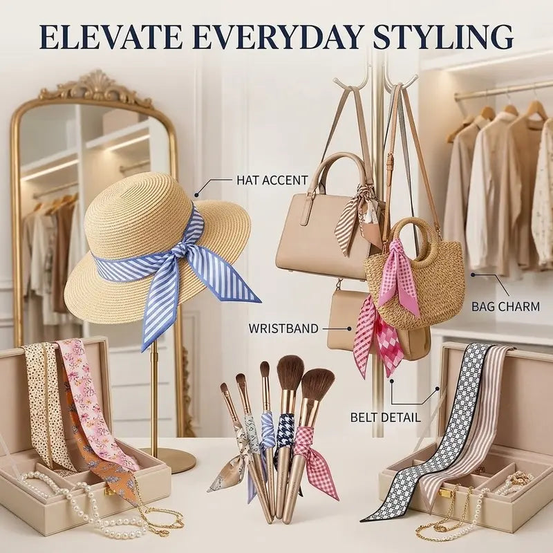 Women's 24-Count Fade-Proof Silk-Like Multifunctional Fashion Accessories Set