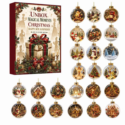 🎄 24-Day Christmas Mystery Ornament Advent Calendar