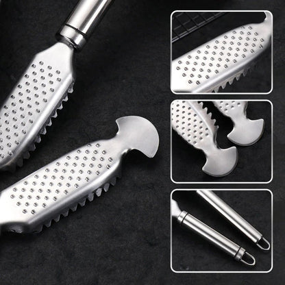 🐟2-in-1 Stainless Steel Fish Scaler