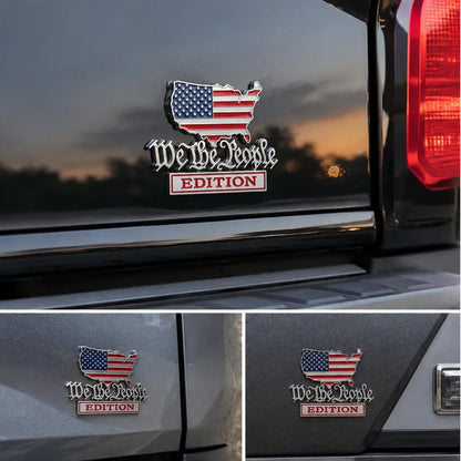 🔥🔥Summer Sale 49% OFF🔥We The People Patriot Flag Edition Car Emblem Metal Badge