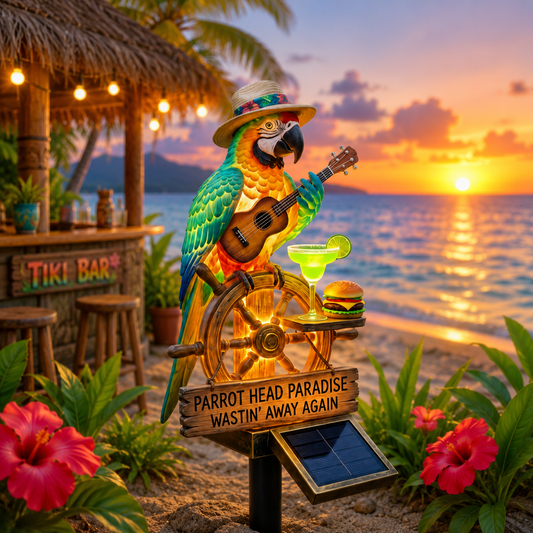 🔥Last Day 60% OFF🔥 - 🌴 Solar-Powered Parrot Garden Light – “Wastin' Away Again”